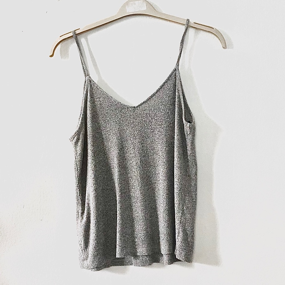 SALE‼️ Grey Knit Lose Tank Top